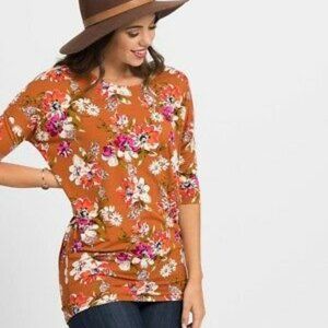 Price Drop! Agnes & Dora  Floral Dolman Tunic nwt